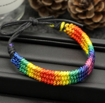 LGBT+ Seven Color Rainbow Bracelet