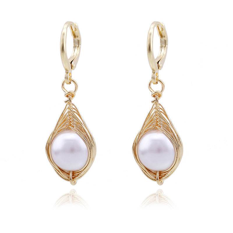 Light Luxury Ocean Series Pearl Earrings - Shop Jobie