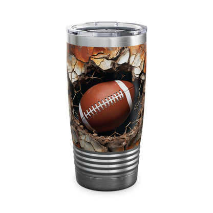 BUSTIN' OUT Football Ringneck Tumbler, 20 oz.