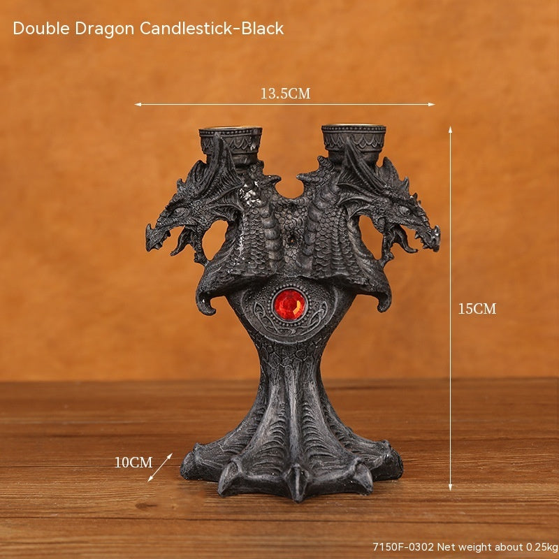 Halloween Skull Candlestick