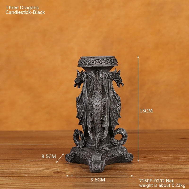 Halloween Skull Candlestick