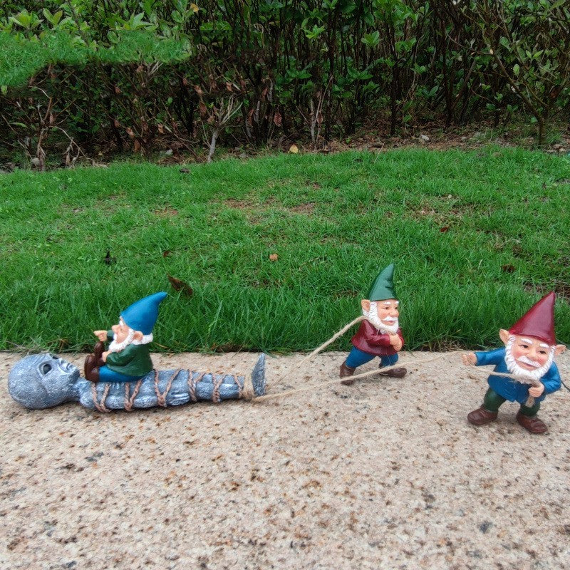 Funny Outdoor Gnomes and Alien