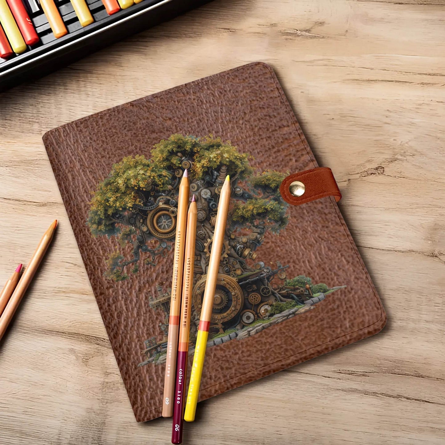 Steampunk Book Cover w/Pocket and Paper - Shop Jobie