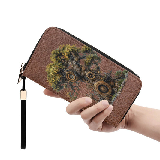 Leather Zipper Wristlet Wallet - Shop Jobie