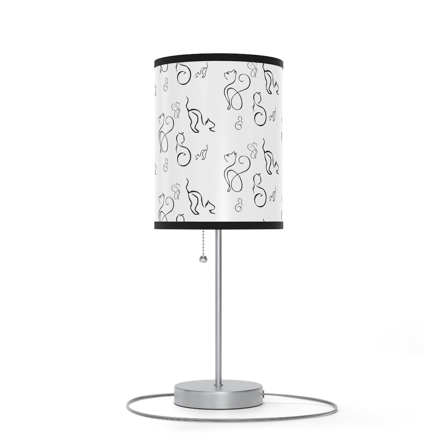 Stylish Desk Lamp - Modern Black and White Cats Design - Shop Jobie