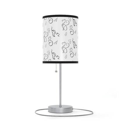 Stylish Desk Lamp - Modern Black and White Cats Design - Shop Jobie