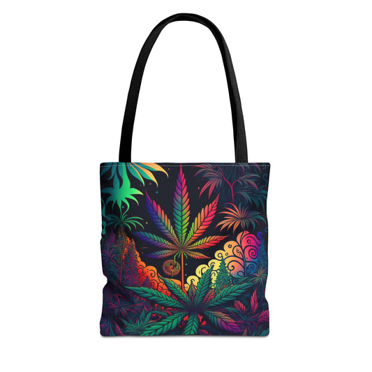 Colorful Weed Tote Bag