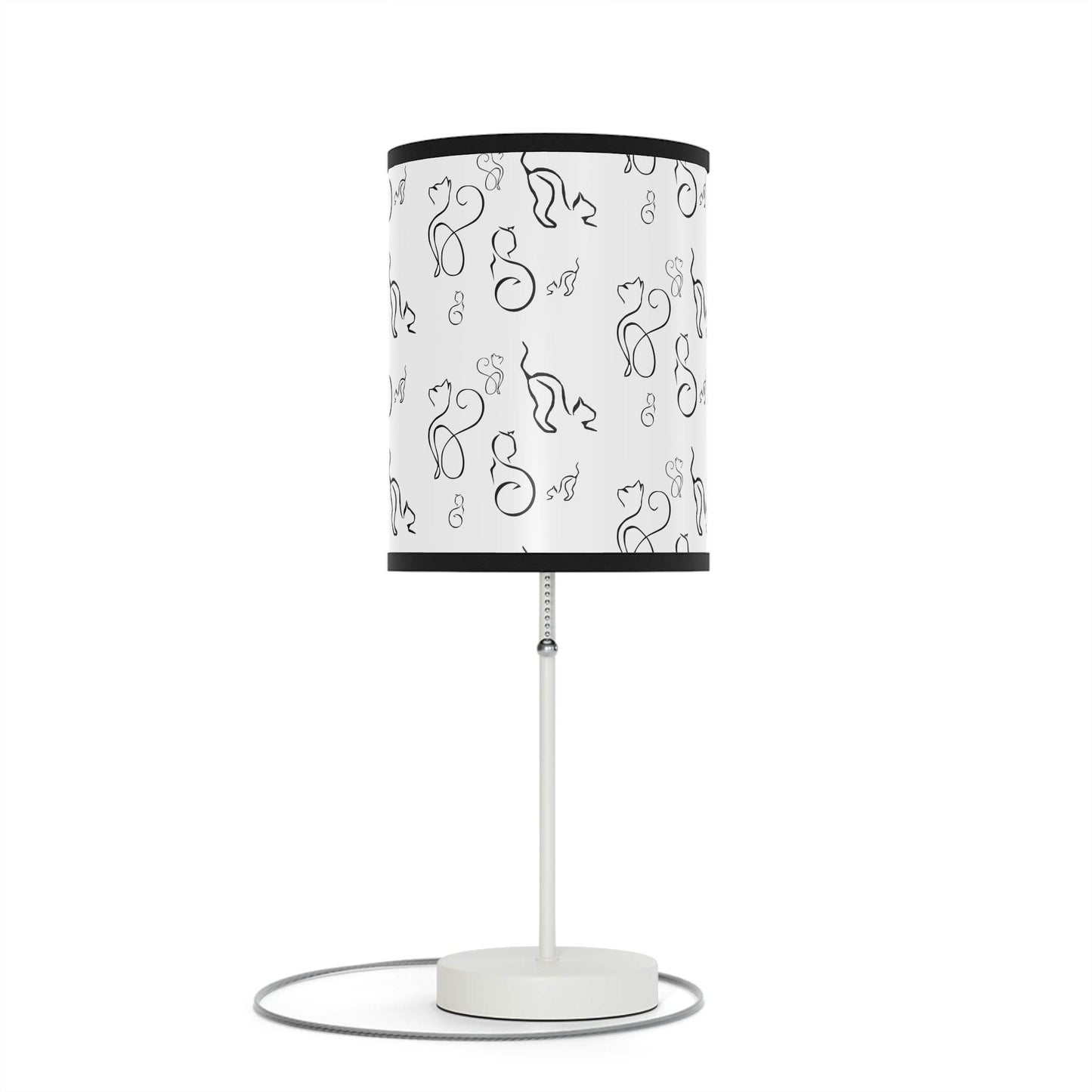 Stylish Desk Lamp - Modern Black and White Cats Design - Shop Jobie