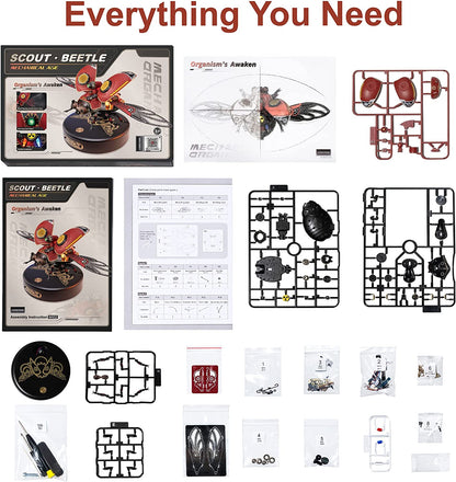 3D Puzzle DIY Kits - Metal Mechanical Scout Beetle-Organism's Awaken