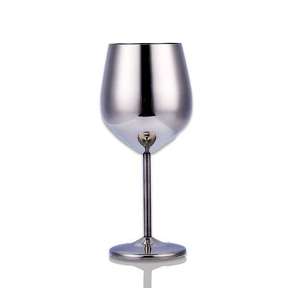 Elevate Your Sip Game - Stainless Steel Wine Goblet