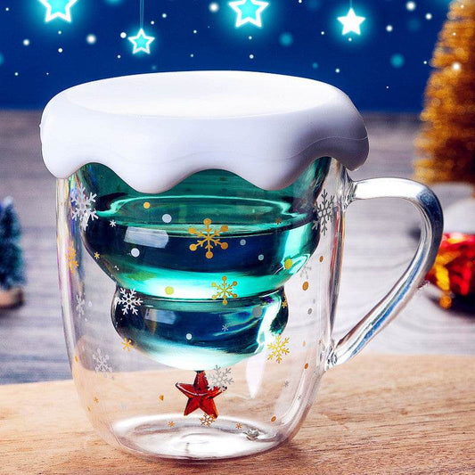 European-Inspired Double-Layered Glass Mug - Shop Jobie
