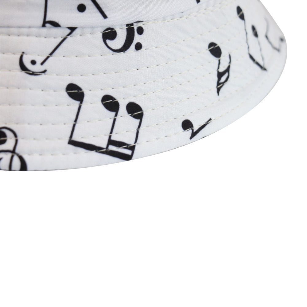 Double-sided graffiti musical note fisherman hat