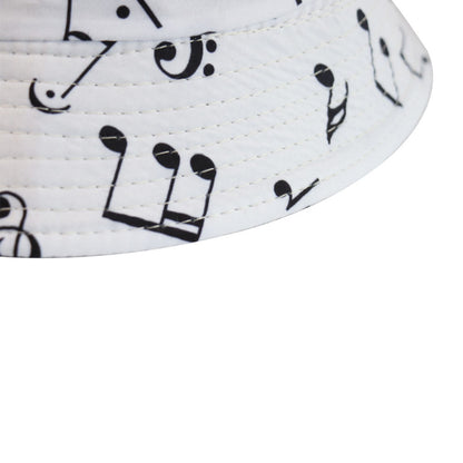 Double-sided graffiti musical note fisherman hat