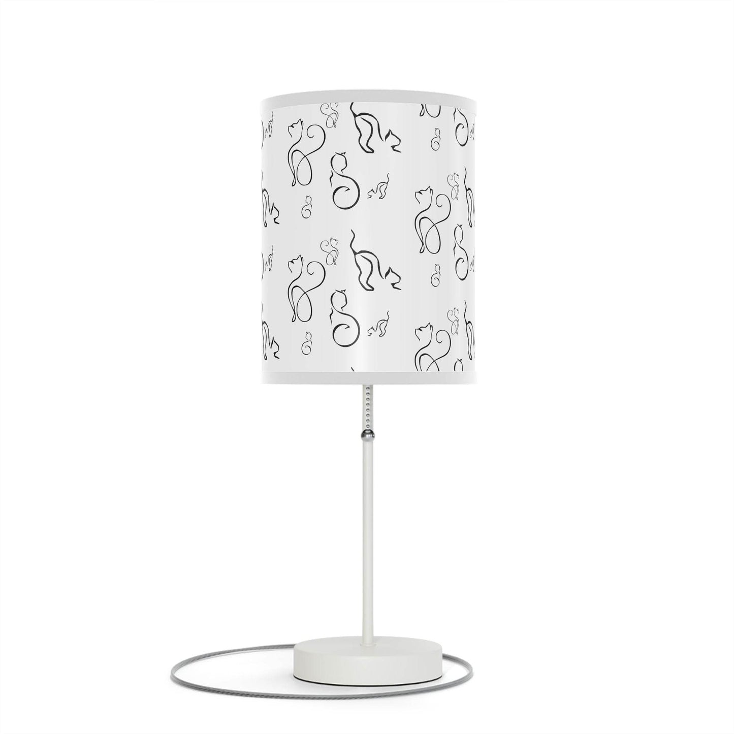 Stylish Desk Lamp - Modern Black and White Cats Design - Shop Jobie