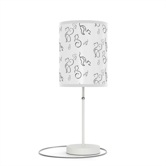 Stylish Desk Lamp - Modern Black and White Cats Design - Shop Jobie
