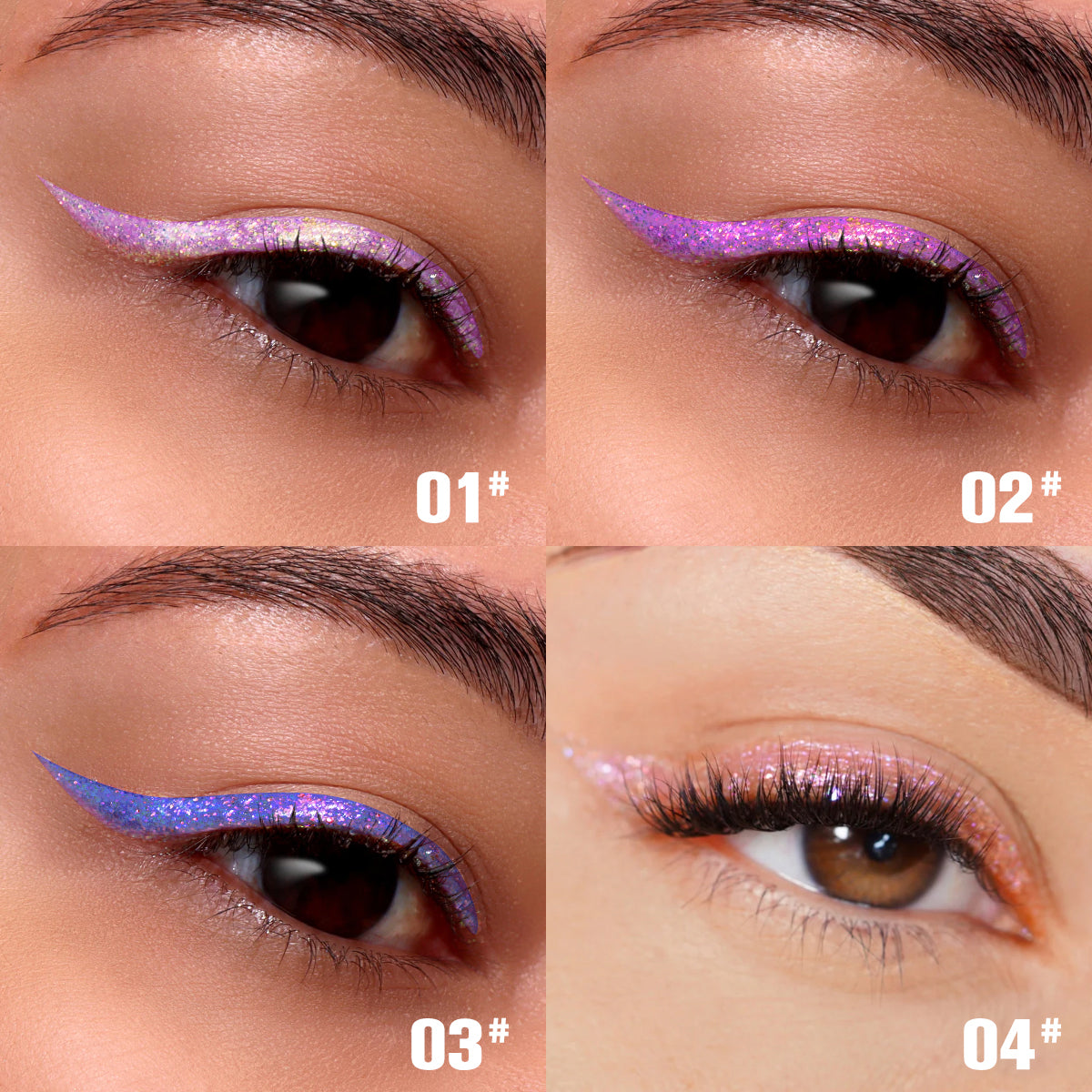 8-Shades PHOFAY Liquid Glitter Eyeliner Set