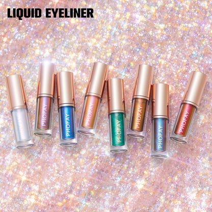 8-Shades PHOFAY Liquid Glitter Eyeliner Set