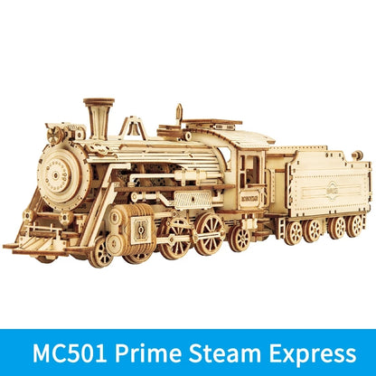 3D Wooden Puzzle DIY Kits - 308pc Cars & Locomotive
