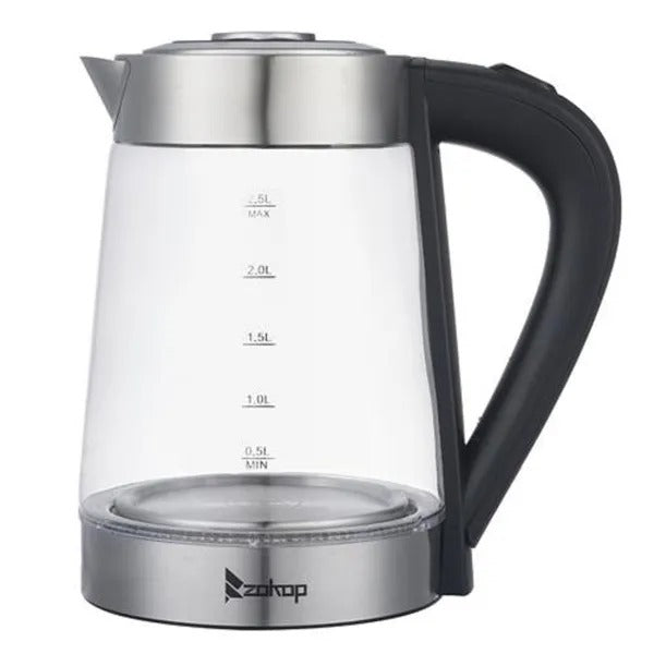 1200W 2.5L Electric Kettle With Blue Glass