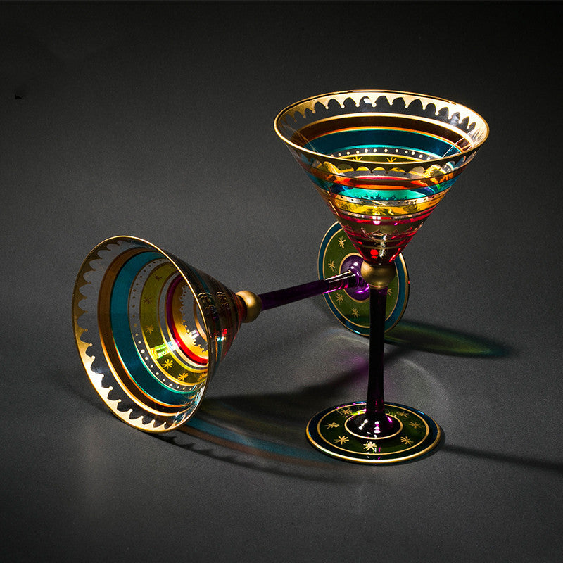 Colorful Martini Glass