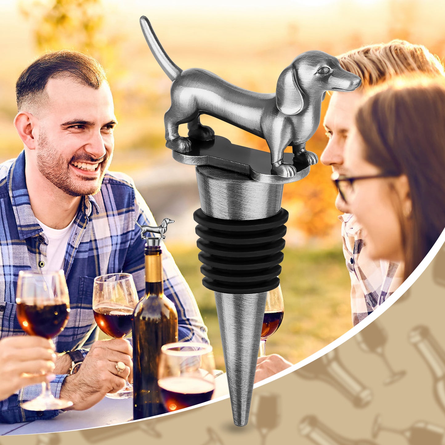 Dachshund Wiener-ful Wine Stopper