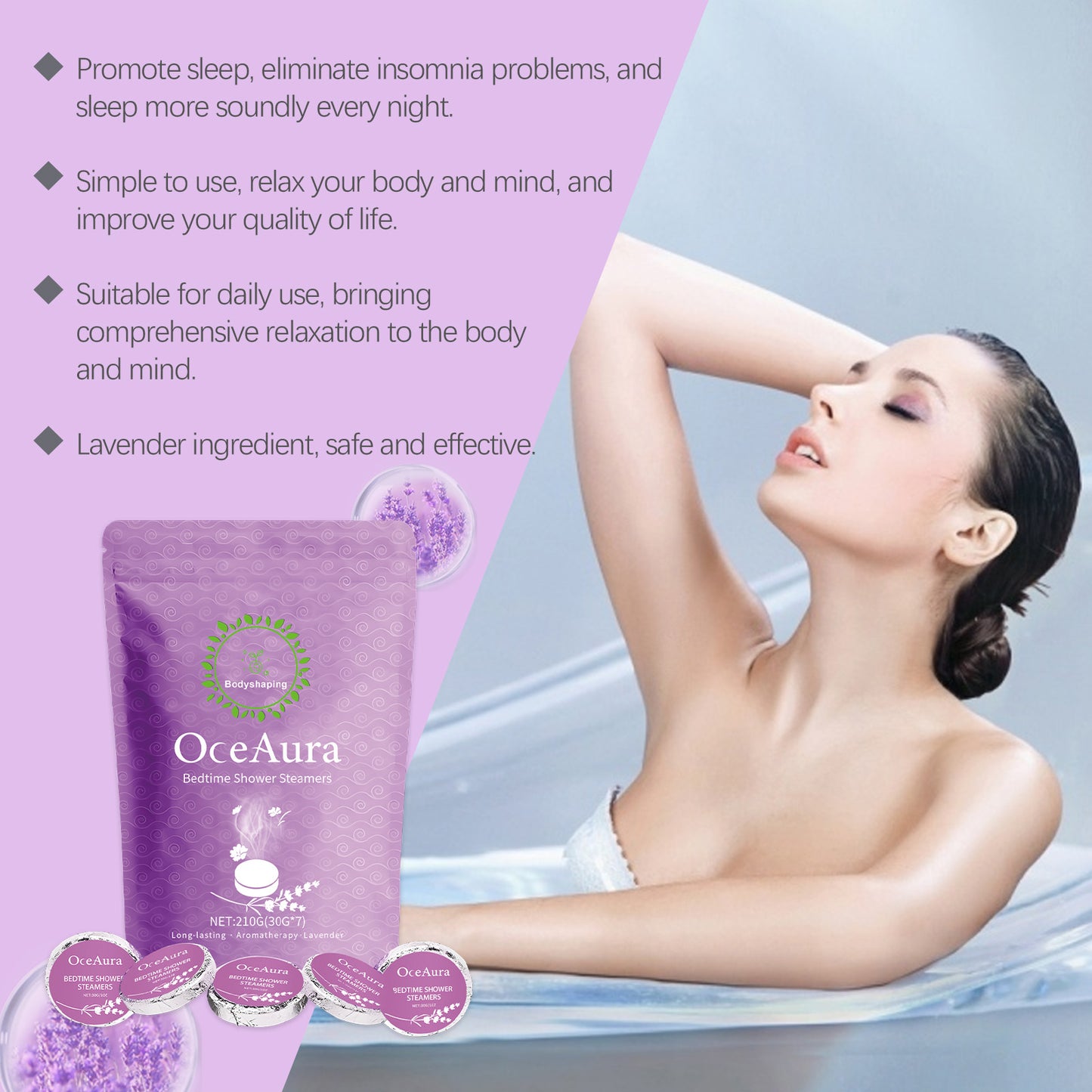 OceAura Lavender Shower Aromatherapy Tablets