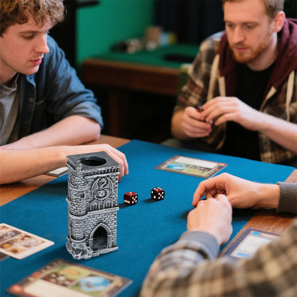 D20 Medieval-Inspired Castle Dice Tower Gift Box Set