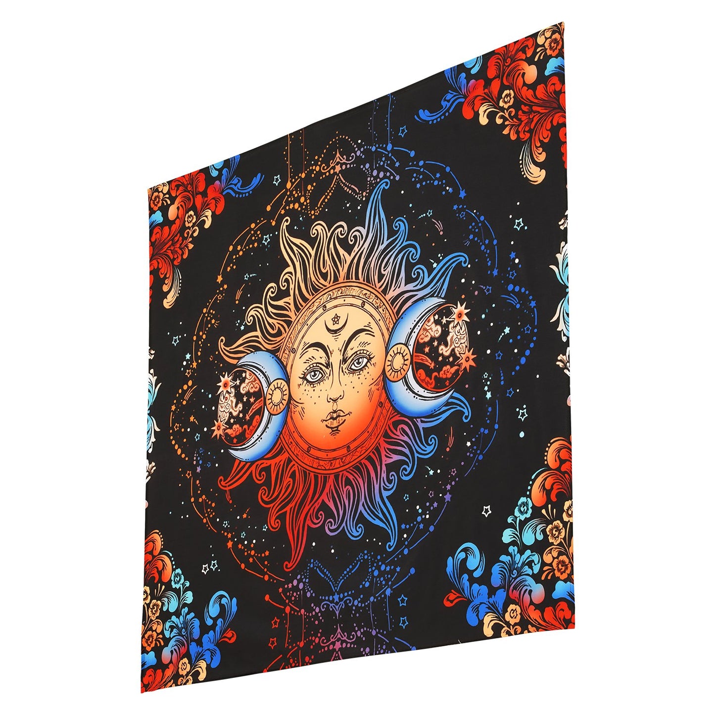 Sun & Moon Psychedelic Tapestry