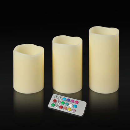 6pc LED Flameless Candle Set w/12 Color Options