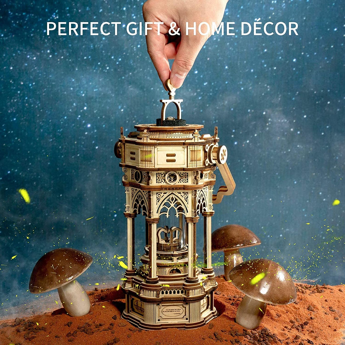 3D Wooden Puzzle DIY Kits - 255pc Victorian Lantern Music Box