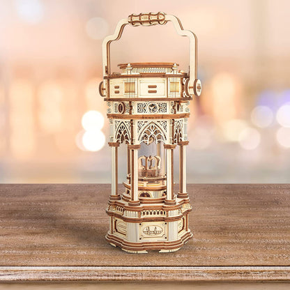 3D Wooden Puzzle DIY Kits - 255pc Victorian Lantern Music Box