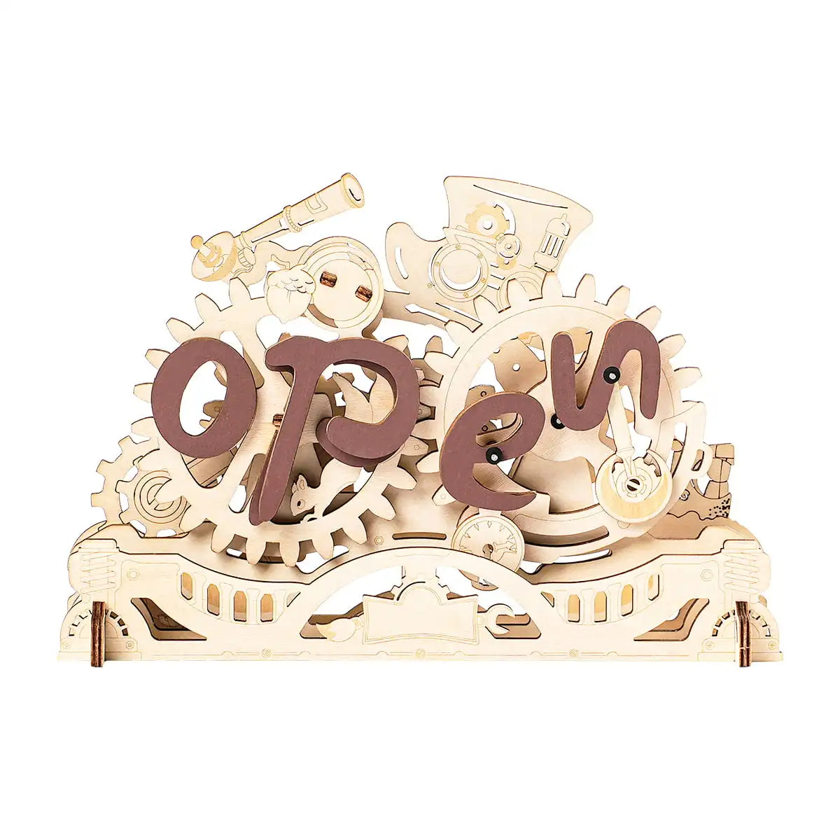 3D Wooden Puzzle DIY Kits - 52pc Open Closed Sign