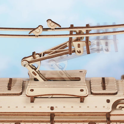 3D Wooden Puzzle DIY Kits - 374pc Classic City Tram