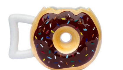Whimsical Ceramic Donut Mug