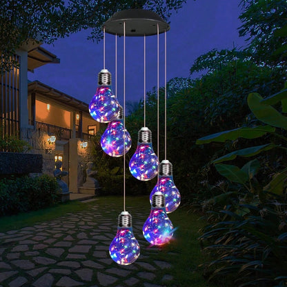 Colorful Bulb-Shaped Mobile LED Wind Chime