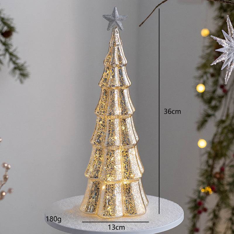 Lux Glass Christmas Tree Figurines - Shop Jobie