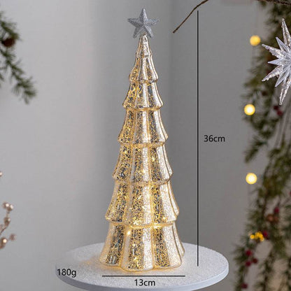 Lux Glass Christmas Tree Figurines - Shop Jobie