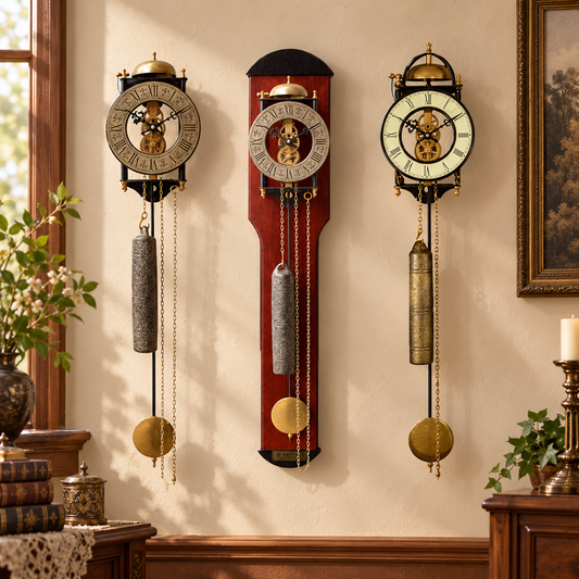 Copper Mechanical Wall Clock