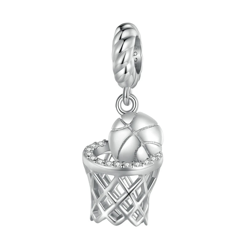 925 Sterling Silver Sports Charms