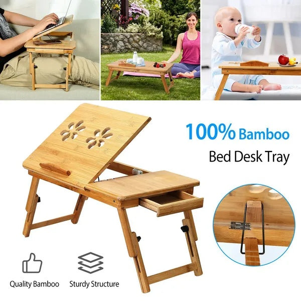 Bamboo Laptop Desk & Breakfast Bed Tray