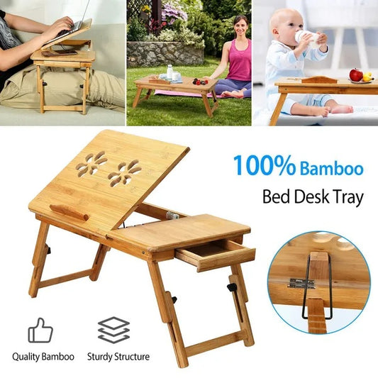 Bamboo Laptop Desk & Breakfast Bed Tray
