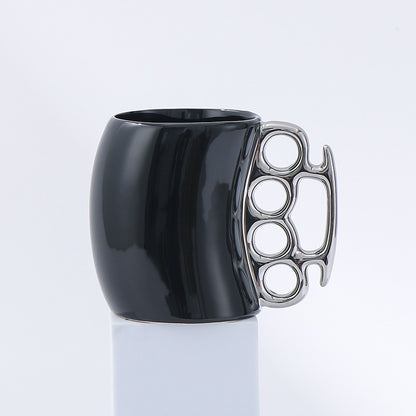 Brass Knuckles Ceramic Coffee Mug