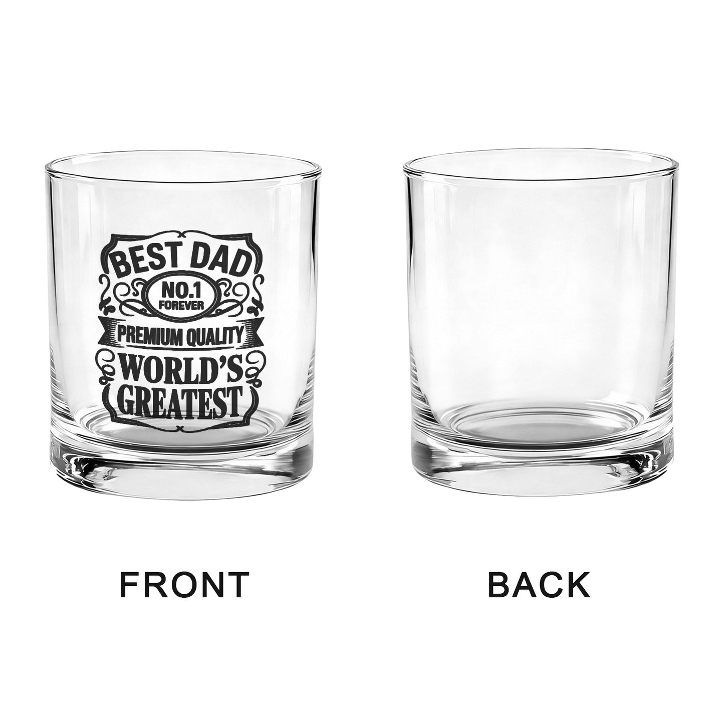Best Dad Whiskey Glass