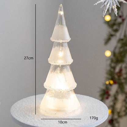 Lux Glass Christmas Tree Figurines - Shop Jobie