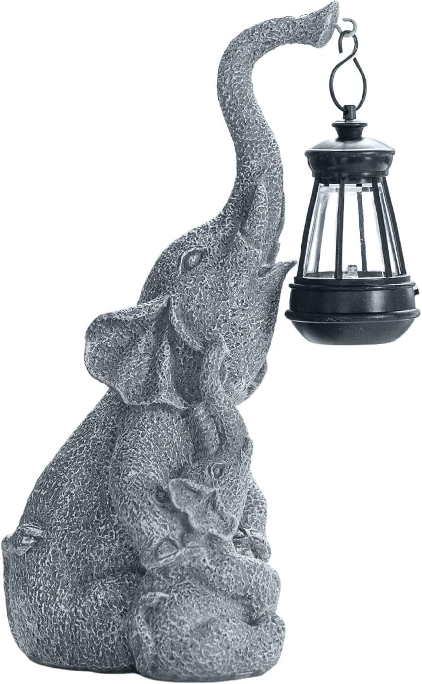 Elephant Solar Powered Garden Decor