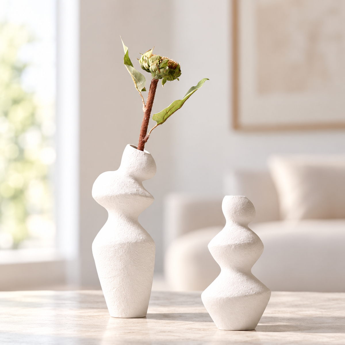 Twisted Ceramic Vases