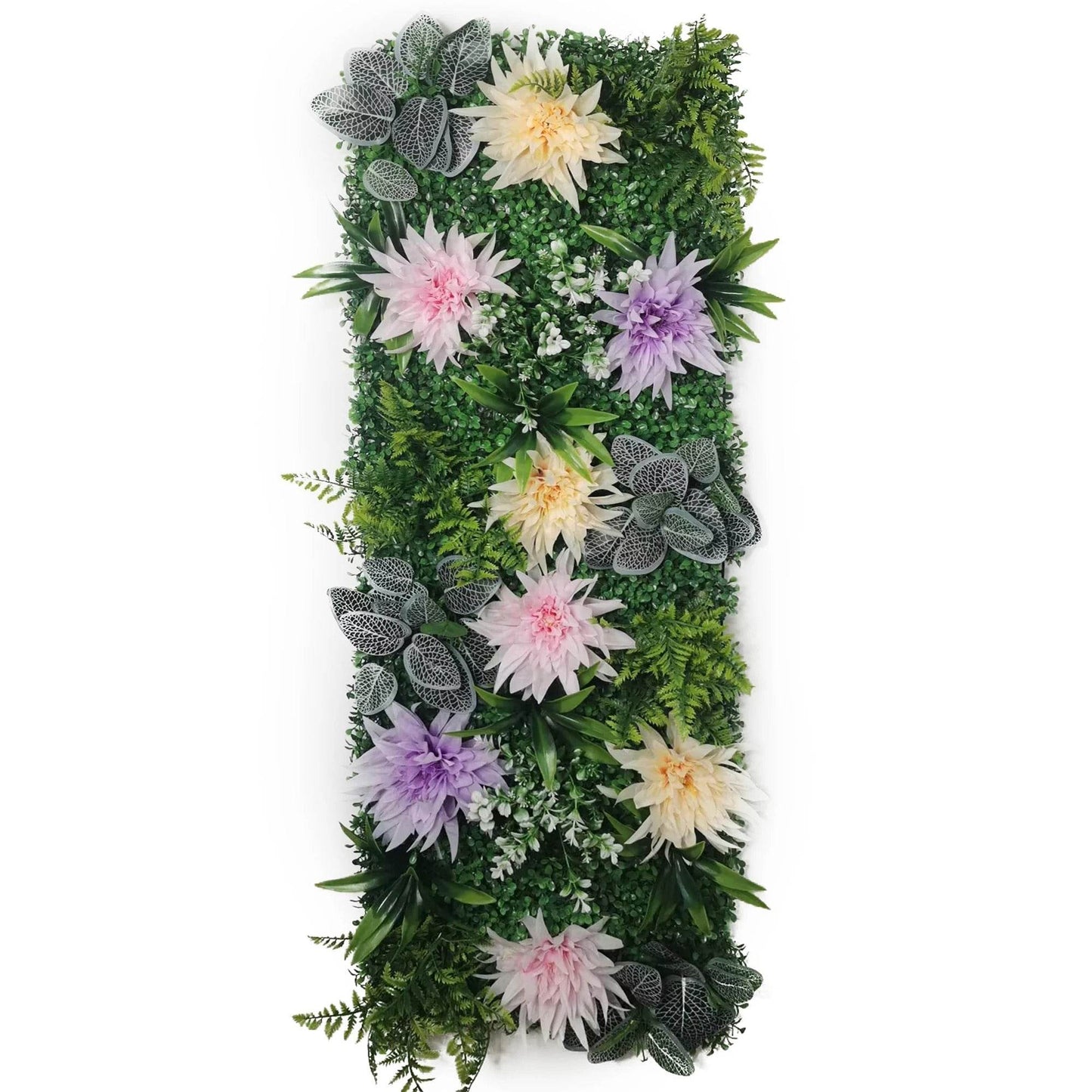 Artificial Plant Lawn Backdrop - Dahlia-Like Flowers - Shop Jobie