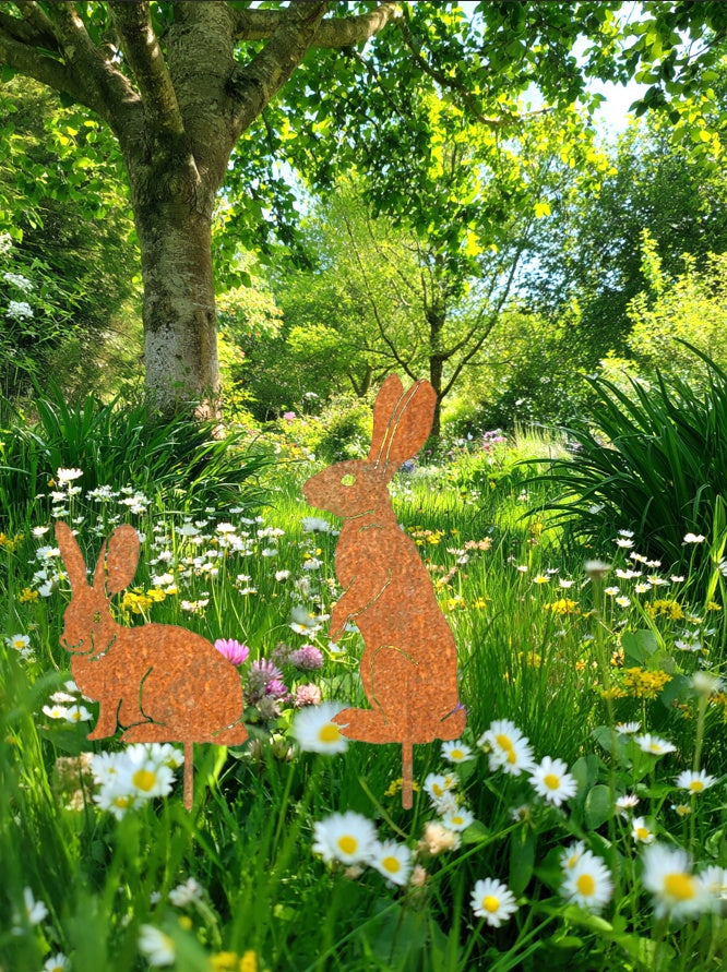 Silhouette - Metal Bunny Yard Stake