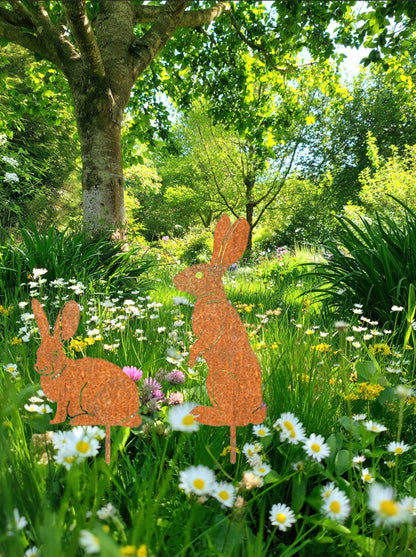 Silhouette - Metal Bunny Yard Stake