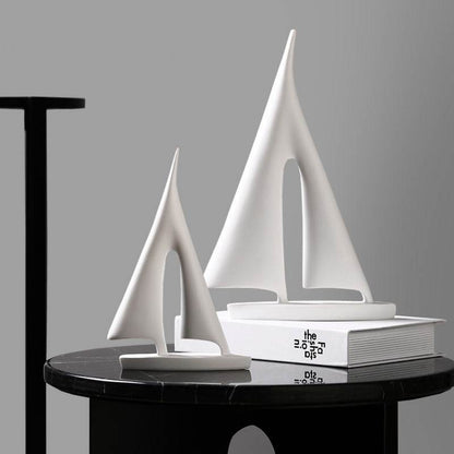 Striking Black & White Sailboat - Shop Jobie